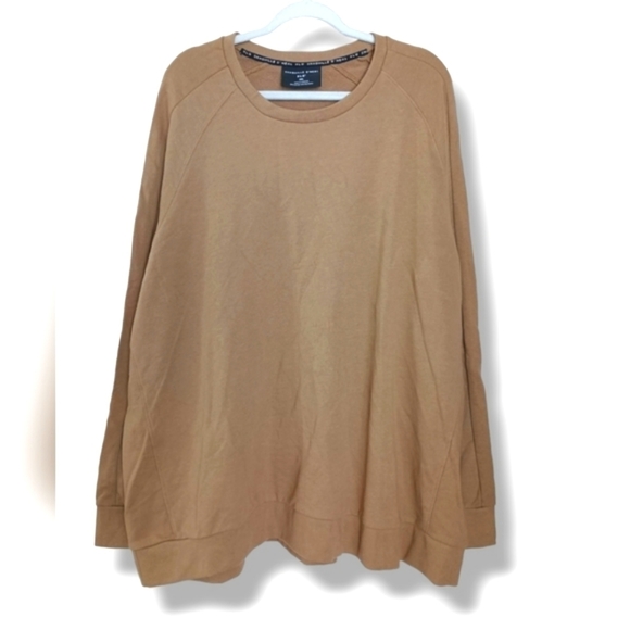 NWT Shaquille O'neal XLG Terry Sweatshirt in Beige (Tall) - Picture 2 of 6